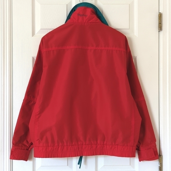 Columbia 90's Vintage Bugaboo Nylon Full Zip Winter Ski Shell Jacket Red Blue L - Picture 13 of 16